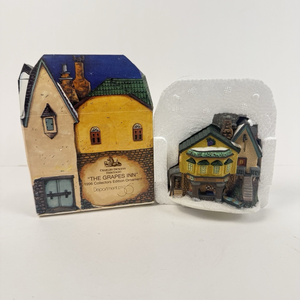 Dept 56 Ornament The Grapes Inn Charles Dickens Heritage Collectors Edition 1996